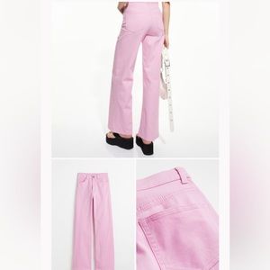 H&M Wide-Leg Twill Pants